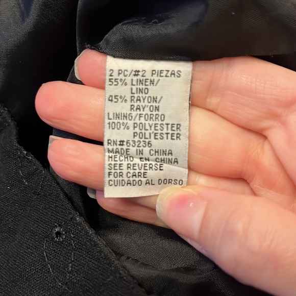 Dressbarn Lined Black Eyelet Top - Picture 5 of 5